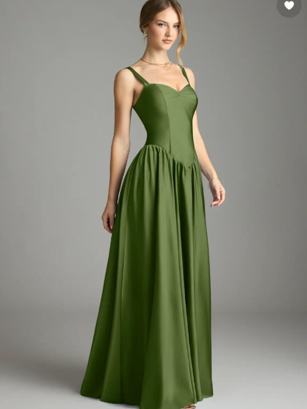 Azazie Evadina Bridesmaid Dress Color Juniper - Picture 4 of 11
